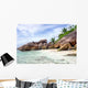 Strand Seychellen Beach and Rocks Wall Decal