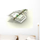 3D Concept Illustration Folded Wall Decal