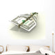 3D Concept Illustration Folded Wall Decal