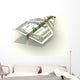3D Concept Illustration Folded Wall Decal