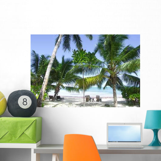 Strand Seychellen Wall Decal