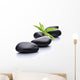 Zen Pebbles and Leaf Spa Wall Decal
