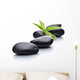 Zen Pebbles and Leaf Spa Wall Decal