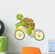 Funny Turtle Biker Wall Decal