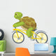 Funny Turtle Biker Wall Decal