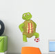 Funny Turtle Soccer Player Wall Decal