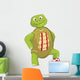 Funny Turtle Soccer Player Wall Decal