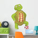 Funny Turtle Soccer Player Wall Decal