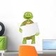 Funny Turtle Holding Box Wall Decal