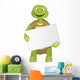 Funny Turtle Holding Box Wall Decal