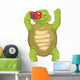 Funny Turtle Tourist Photographer Wall Decal