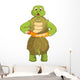 Funny Turtle Diet Wall Decal