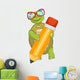 Funny Turtle Writing Wall Decal