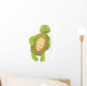 Funny Cartoon Turtle Leaning Wall Decal
