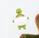 Funny Cartoon Turtle Holding Sign Wall Decal