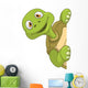 Funny Cartoon Turtle Peaking Around Corner Wall Decal