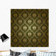 Damask Seamless Floral Pattern Wall Decal