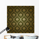 Damask Seamless Floral Pattern Wall Decal