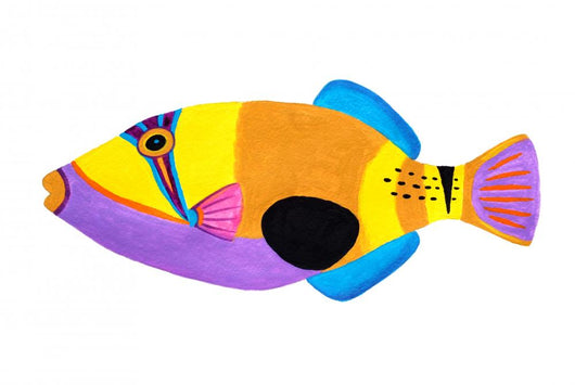 Blackpatch Triggerfish Wall Decal