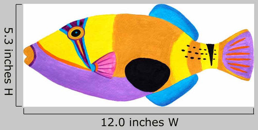 Blackpatch Triggerfish Wall Decal