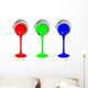 Rgb Paint Cans Wall Decal