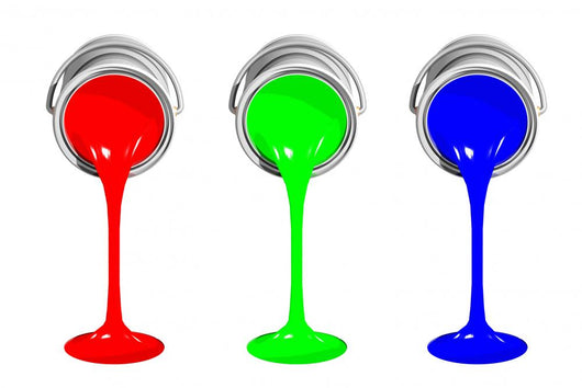 Rgb Paint Cans Wall Decal