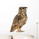 Eurasian Eagle-owl Standing Right Side Wall Decal