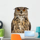 Portrait Eurasian Eagle-owl Close-up Wall Decal
