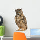 Eurasian Eagle-owl Looking Down Wall Decal