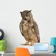 Eurasian Eagle-owl Looking Down Wall Decal