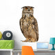 Eurasian Eagle-owl Looking Left Wall Decal