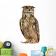Eurasian Eagle-owl Looking Left Wall Decal