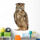 Eurasian Eagle-owl Looking Left Wall Decal