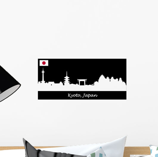 Skyline Kyoto Japan Wall Decal