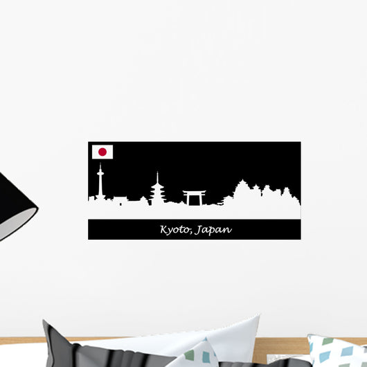 Skyline Kyoto Japan Wall Decal