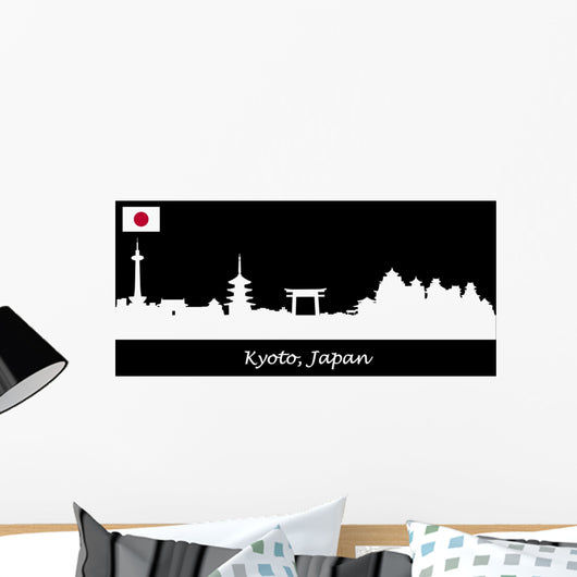 Skyline Kyoto Japan Wall Decal