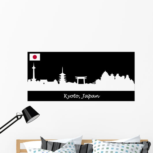 Skyline Kyoto Japan Wall Decal