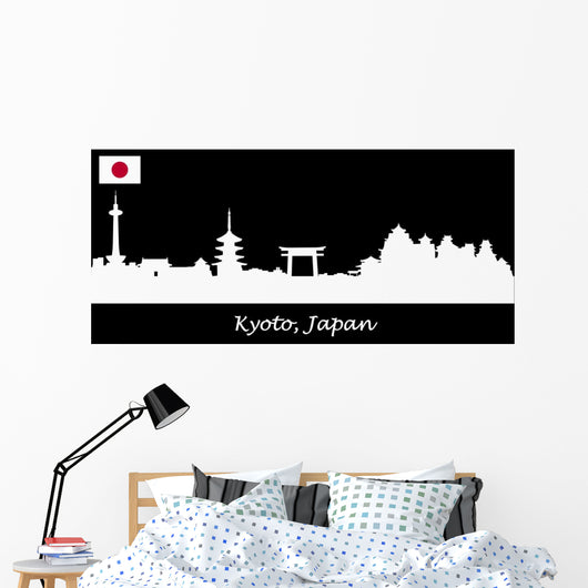 Skyline Kyoto Japan Wall Decal