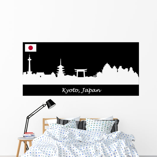 Skyline Kyoto Japan Wall Decal