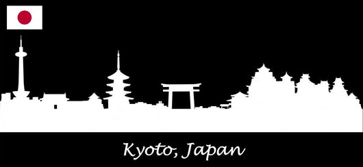 Skyline Kyoto Japan Wall Decal