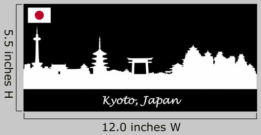 Skyline Kyoto Japan Wall Decal