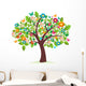 Abstract Spring Time Tree Wall Decal