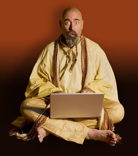 Funny Guru Laptop Computer Wall Decal