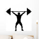 Weightlifting Silhouette Wall Decal