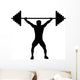 Weightlifting Silhouette Wall Decal