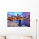 Boston Harbor Skyline Wall Decal