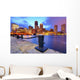 Boston Harbor Skyline Wall Decal