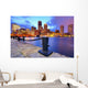 Boston Harbor Skyline Wall Decal