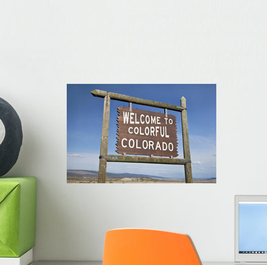 Welcome to Colorado Roadside Wall Decal