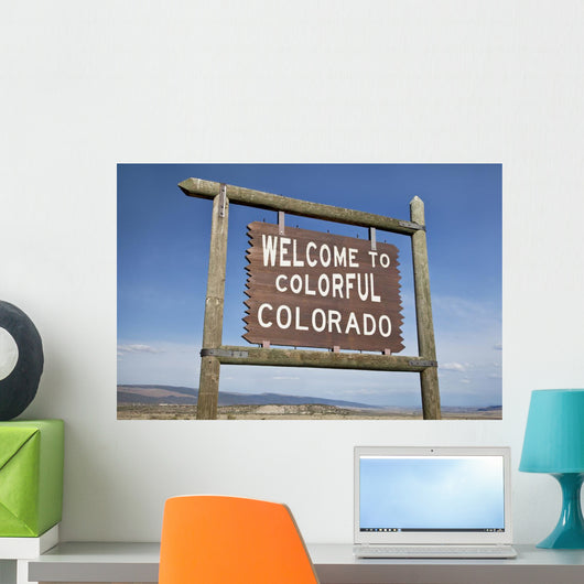 Welcome to Colorado Roadside Wall Decal